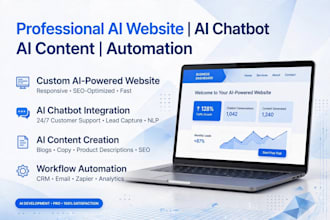 develop ai website ai agent ai bot