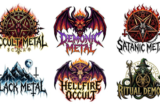 design occult metal, satanic metal, demonic metal  logo
