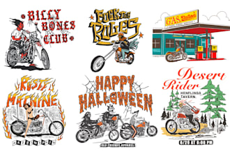 do design on motorcycle scene