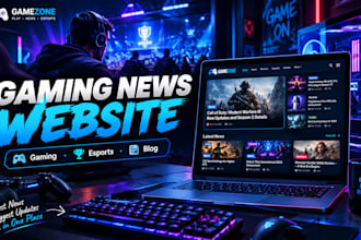 build a gaming news and esports website