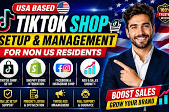 setup USA tiktok shop, tiktok shop manager, US tiktok shop dropshipping