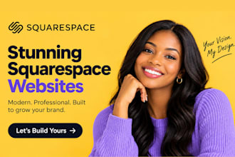 do squarespace website development, design, redesign, clone squarespace website