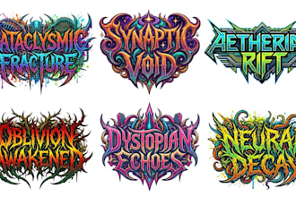 design hair metal, 80s metal and classic hard rock logo