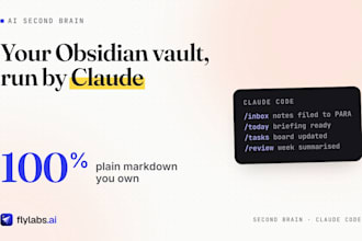 set up an ai second brain in obsidian with claude code