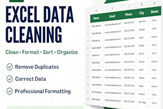 clean format sort and organize your excel data