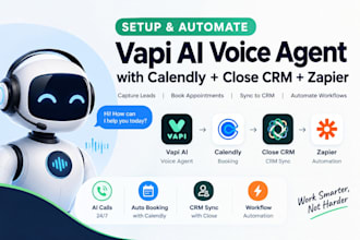 setup vapi ai calendly close CRM zapier voice ai automation