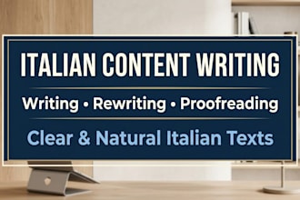 write and improve italian texts