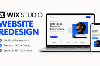 redesign your wix studio website
