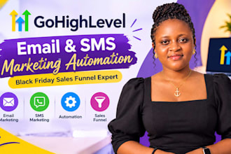 gohighlevel email sms marketing automation ghl black friday sales funnel expert