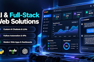 develop custom ai tools, python automation, and web applications