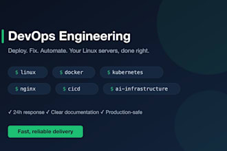 deploy, fix and automate your linux server, docker or ci cd pipeline