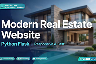 build modern real estate and property website