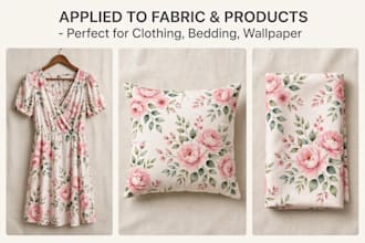 design seamless floral patterns