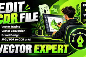 edit, convert and recreate vector files in coreldraw