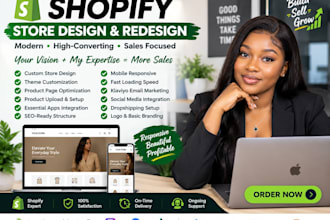 build shopify store design redesign shopify website design shopify dropshipping