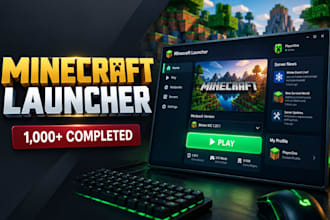 develop a professional custom minecraft launcher and pvp client