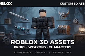 create custom 3d models, weapons and characters for roblox