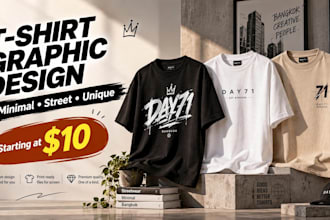 design a cute graphic tshirt for print