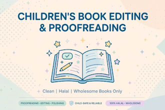 proofread and edit childrens books