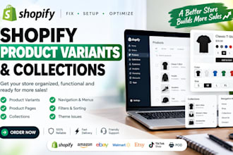 fix shopify product variants collections and navigation