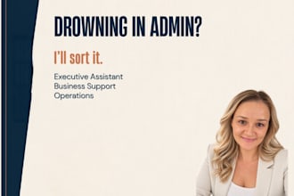 be your reliable exec assistant, business support and sort your to do list