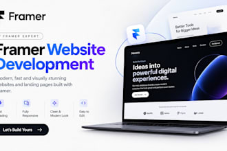 framer expert framer website develop framer website design framer landing page