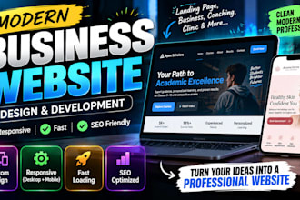 build a modern responsive website or landing page