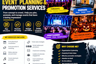 organize and promote your webinar, concert, and conference