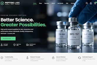 build fda compliant peptide website, research peptide store using woocommerce