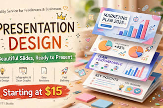 design beautiful presentation slides for you