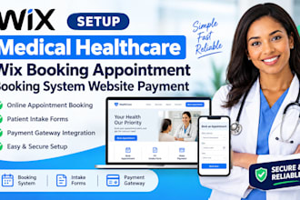 setup medical healthcare wix booking appointment booking system website payment