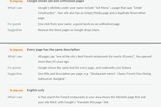 audit your website and local SEO and give you a clear fix plan