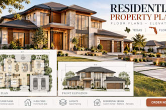 create residential property plans and elevations in texas, florida
