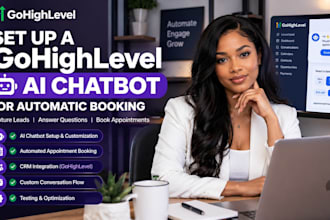 set up a gohighlevel ai chatbot for automatic booking