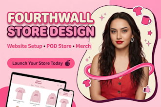 do fourth wall website design fourthwall website setup fourthwall pod store