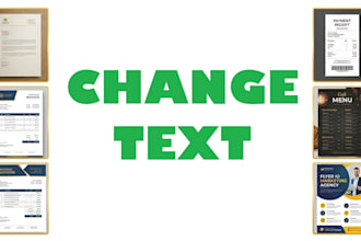 remove text add text change text update text replace text from image or pictures