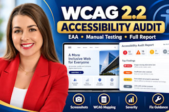 audit your website for wcag 2 2 eaa accessibility compliance with full report