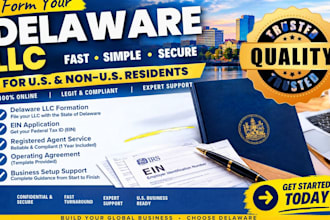 register and form delaware llc formation USA business ein registration