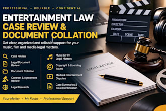 be your entertainment lawyer for music, film and media contracts