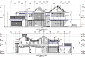 architectural structural house plan permit drawing, 2d floor plan city permit