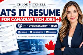 write an ats IT resume for canadian tech and cybersecurity jobs