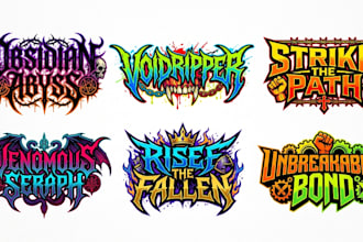 design deathcore, blackened metalcore and hardcore logo