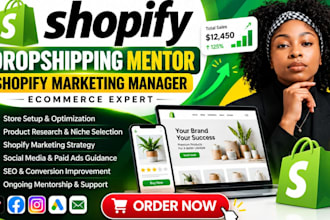 be shopify dropshipping mentor shopify marketing manager ecommerce expert