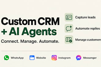 build a custom CRM with ai agents for whatsapp and website