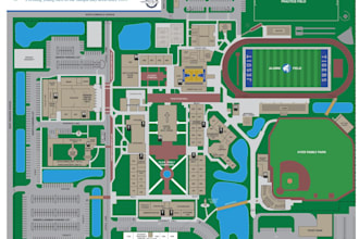 draw a vector property map, estate plot plan or school campus map