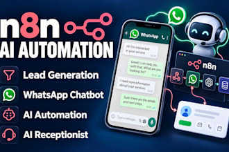 do n8n lead generation whatsapp chatbot n8n ai automation, n8n ai receptionist