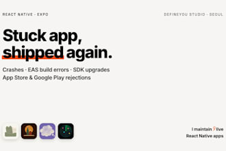 fix react native expo app bugs, build errors and app store rejections
