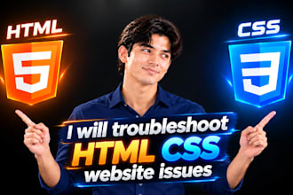 troubleshoot HTML CSS website issues