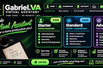 be your reliable virtual assistant for admin and data entry tasks