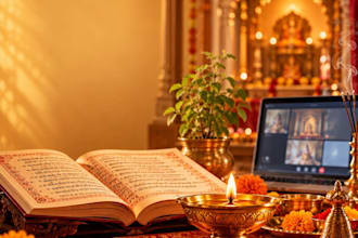 perform live sundarkand path, hanuman chalisa and ram naam jap from india